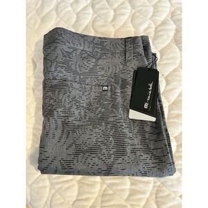New Travis Matthew Hybrid Golf Shorts Men's 42W Gray Go Fish Stretch Swim Hiking